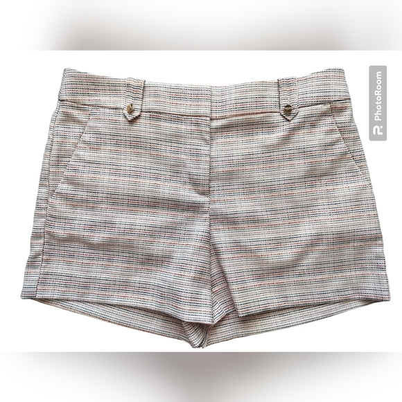 LOFT Pants - 🆕 Loft The Rivera Short metallic details white red blue dot size 4